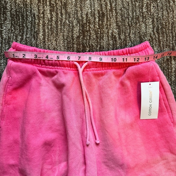 Cotton Citizen Vintage Wash Hot Pink Brooklyn Raw Hem Elastic Waist Short Small - Picture 12 of 12